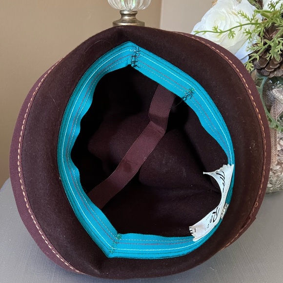 Beautiful Chocolate Brown 60’s era felt hat - MINT - Picture 6 of 6